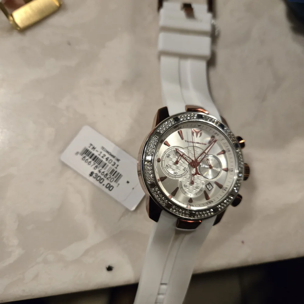 4 Technomarine Luxury Black and Gold Watch with Red Accents. New With Tags. - Picture 16 of 16